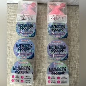 NWT Kiara Sky PediPack Duo At-Home Spa Pedicure Kit Mermazing Escape Mermaid